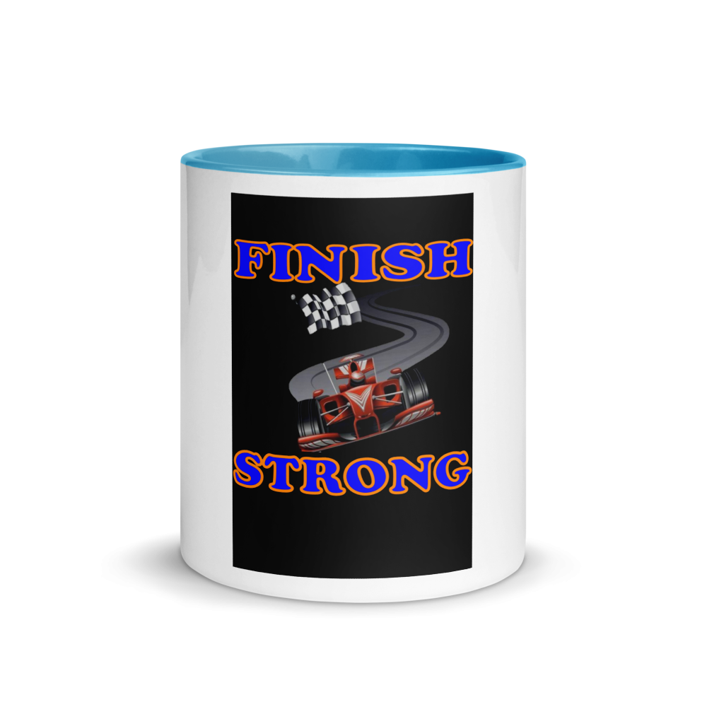 Finish Strong - Mug with Color Inside