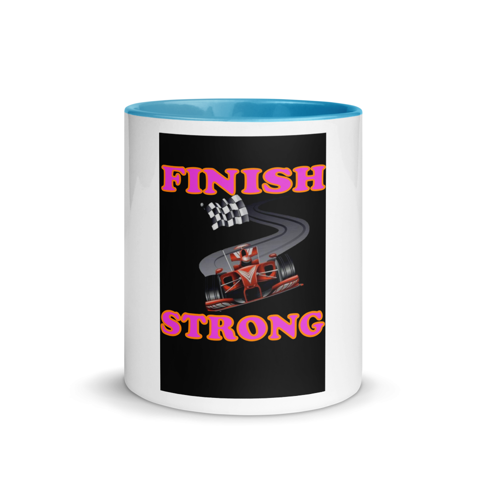 Finish Strong - Mug with Color Inside
