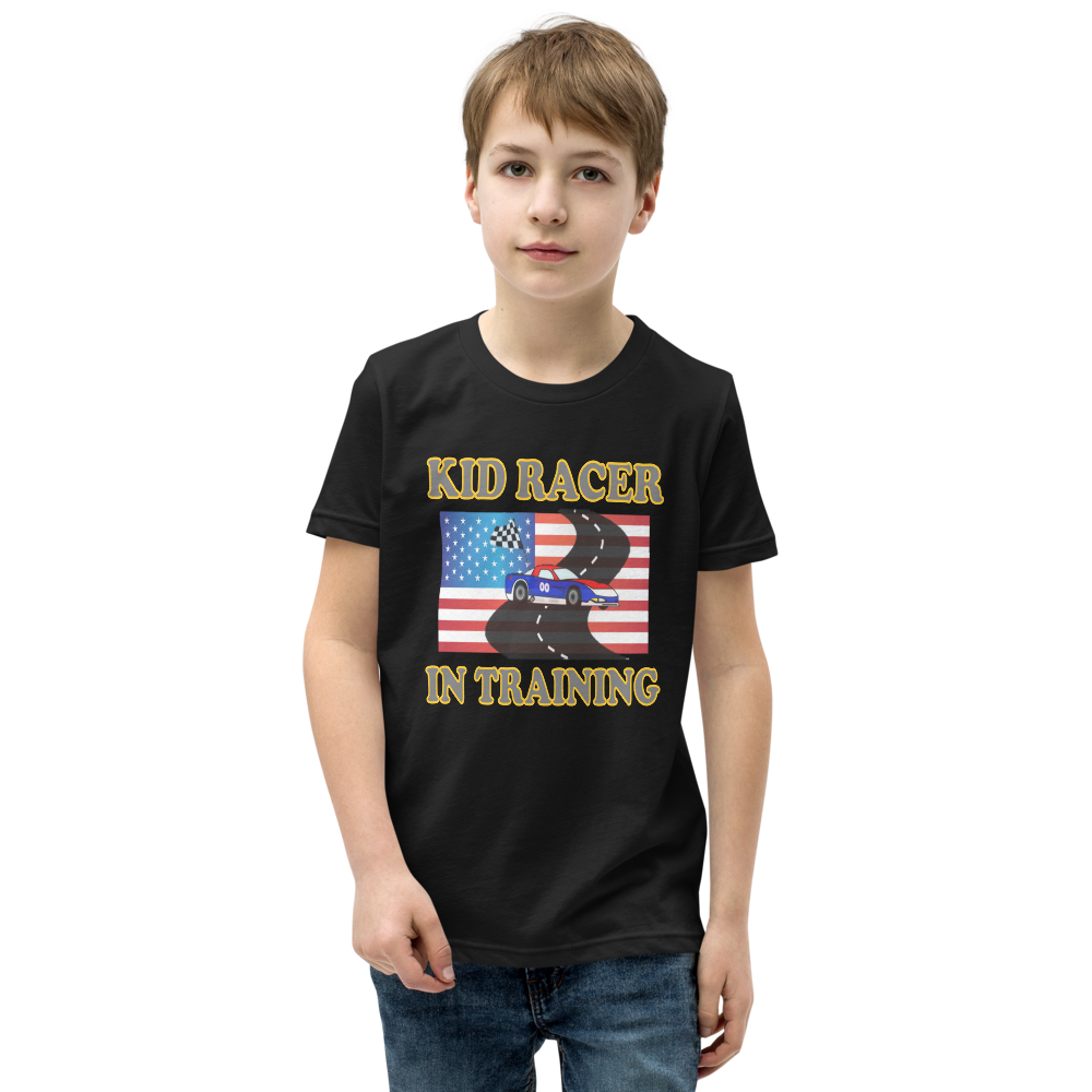Kid Racer in Training - Youth Short Sleeve T-Shirt - For Him or For Her