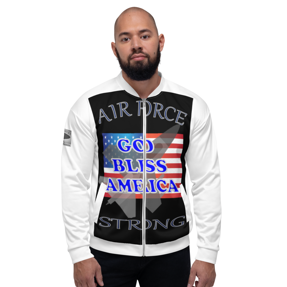 Air Force Strong - Bomber Jacket - For Him or For Her
