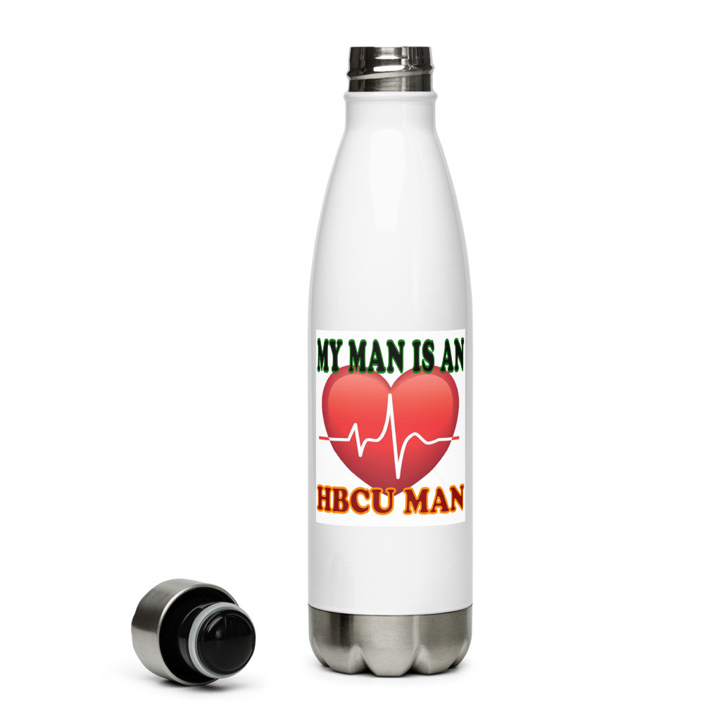 My Man is an HBCU Man - Stainless Steel Water Bottle