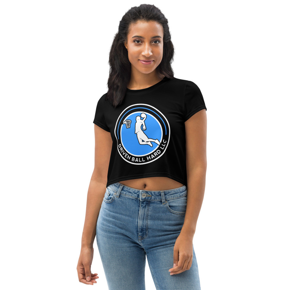 DRIVENBALLHARD LLC-All-Over Print Crop Tee