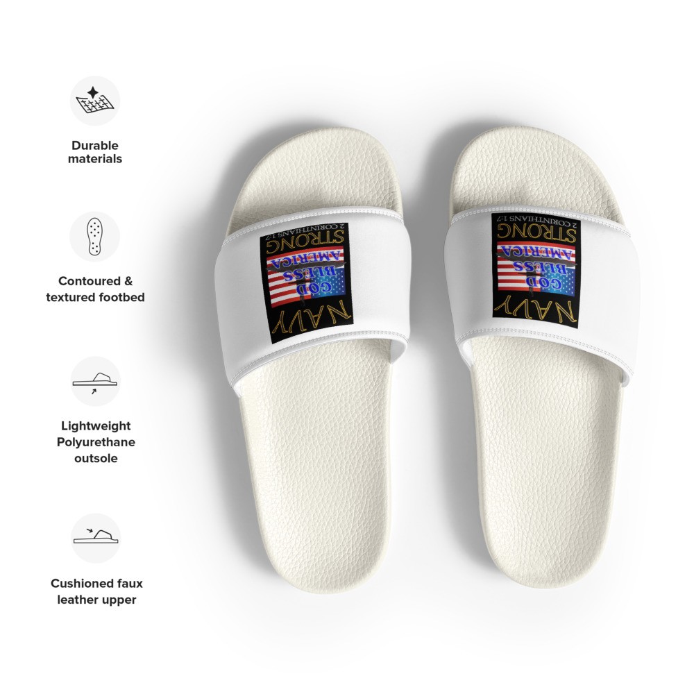 Navy Strong - Women's slides