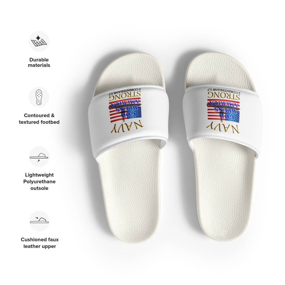 Navy Strong - Women's slides