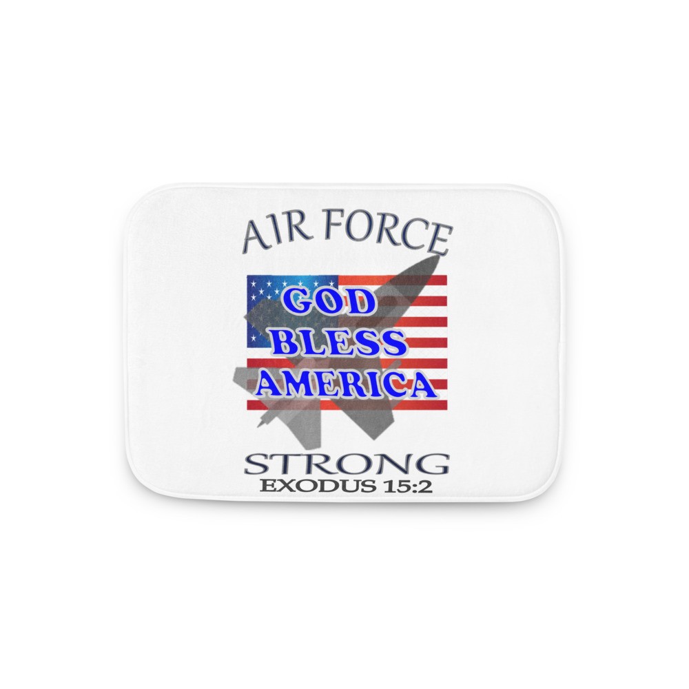 Air Force Strong - Memory Foam Bathmat