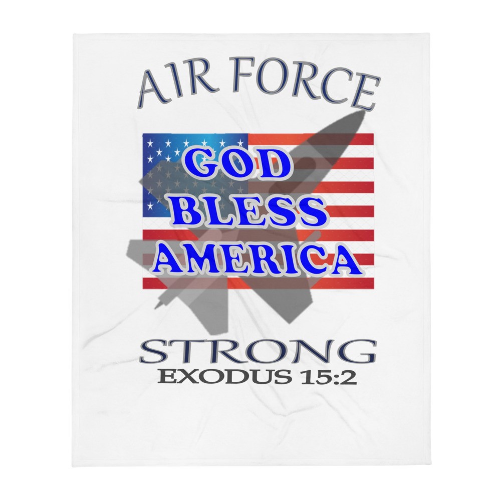 Air Force Strong - Throw Blanket
