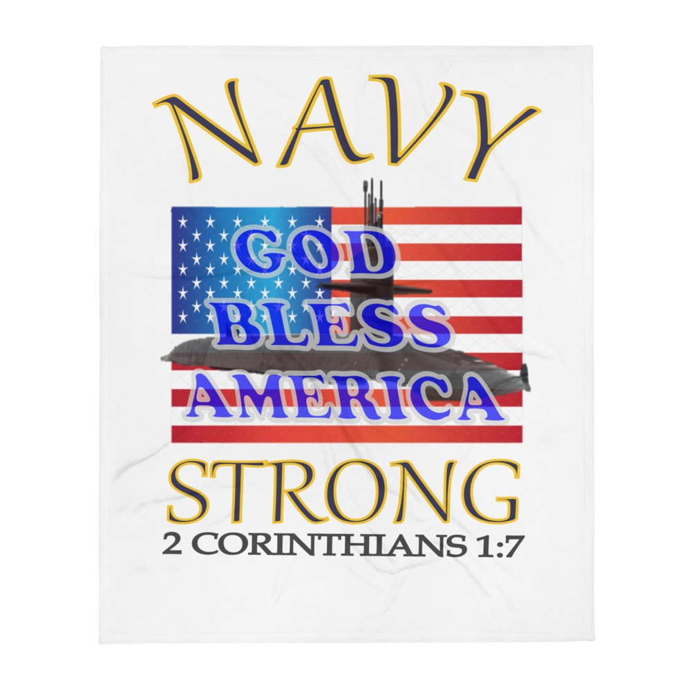 Navy Strong - Throw Blanket