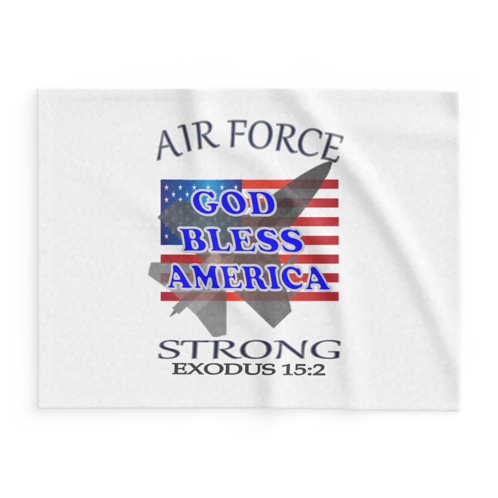 Air Force Strong - Lightweight Fleece blanket
