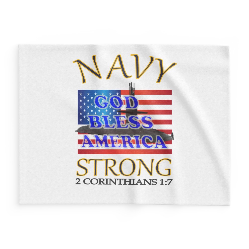 Navy Strong - Fleece blanket