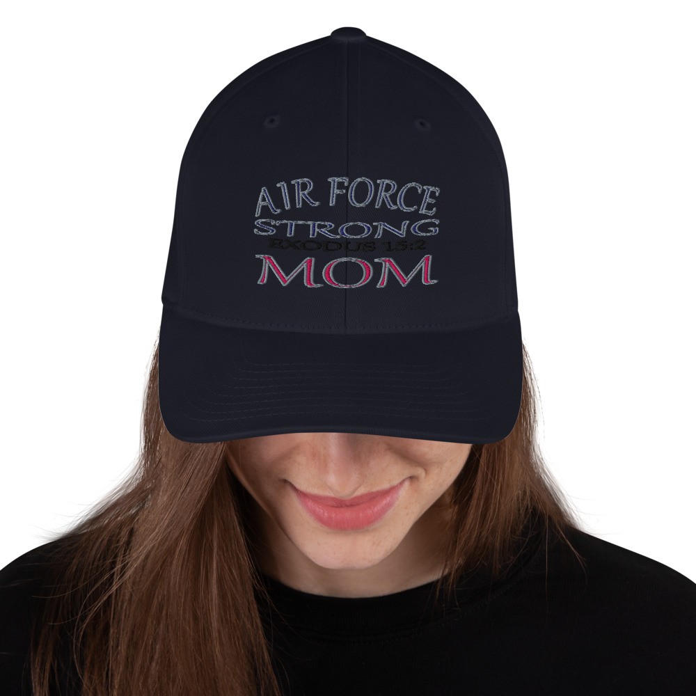 Air Force Strong Mom - Structured Twill Cap