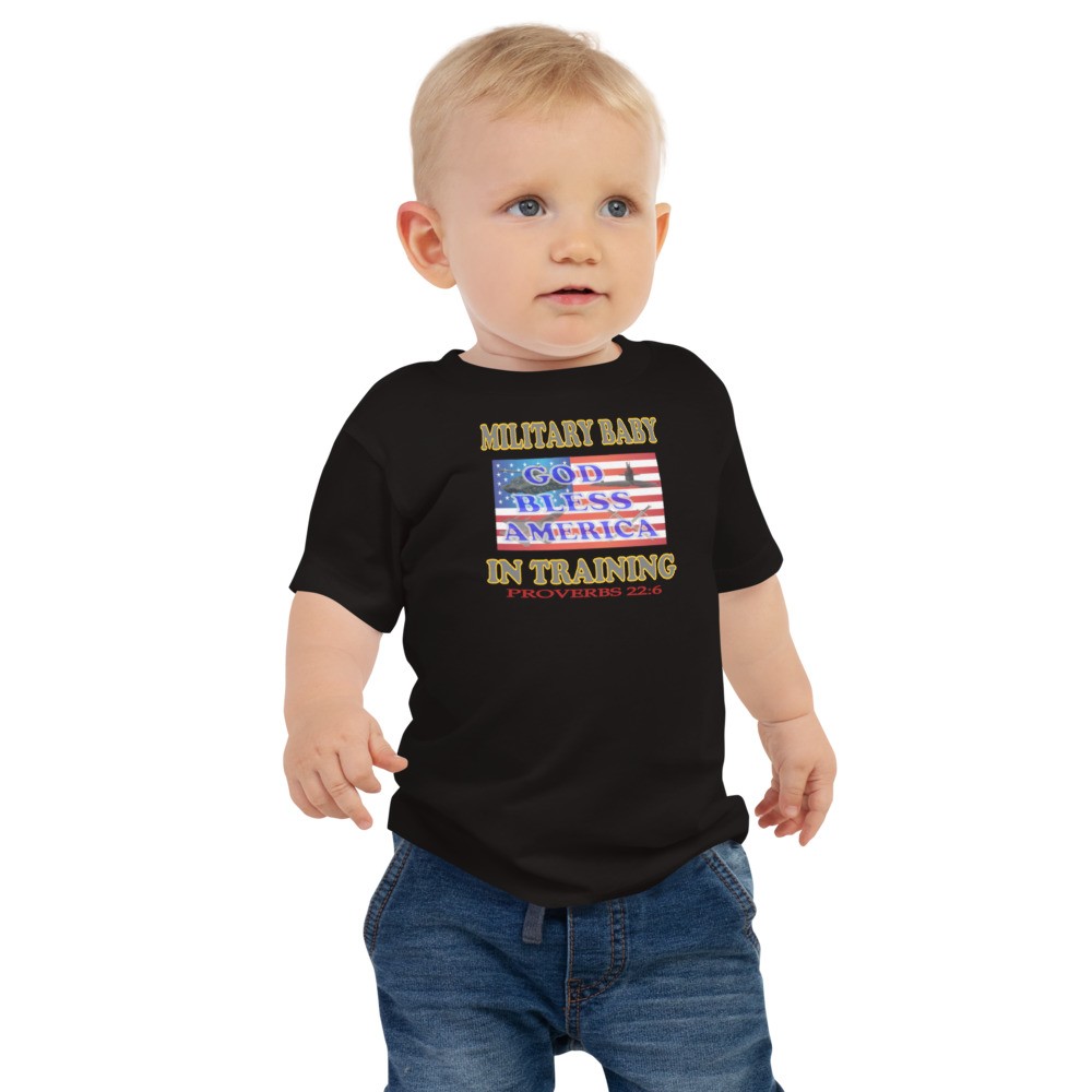 Military Baby in Training - Baby Jersey Short Sleeve Tee - Unisex