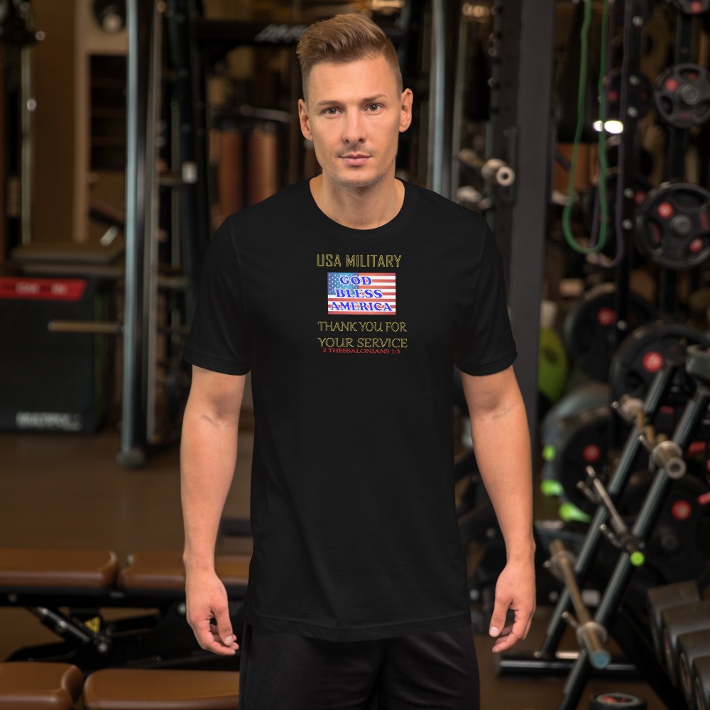 Thank You for Your Service - Military - Clear Background - Unisex T-shirt