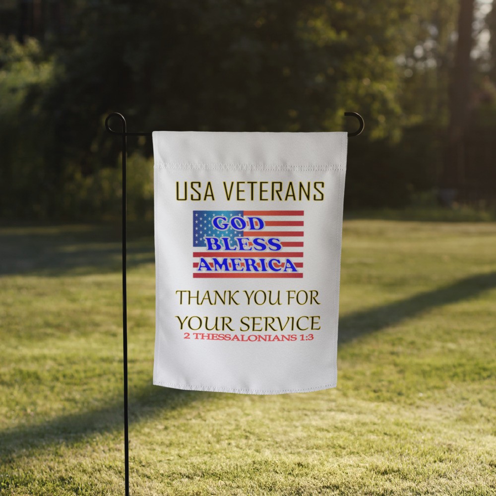 USA Veterans - Thank You for Your Service - Garden Flag