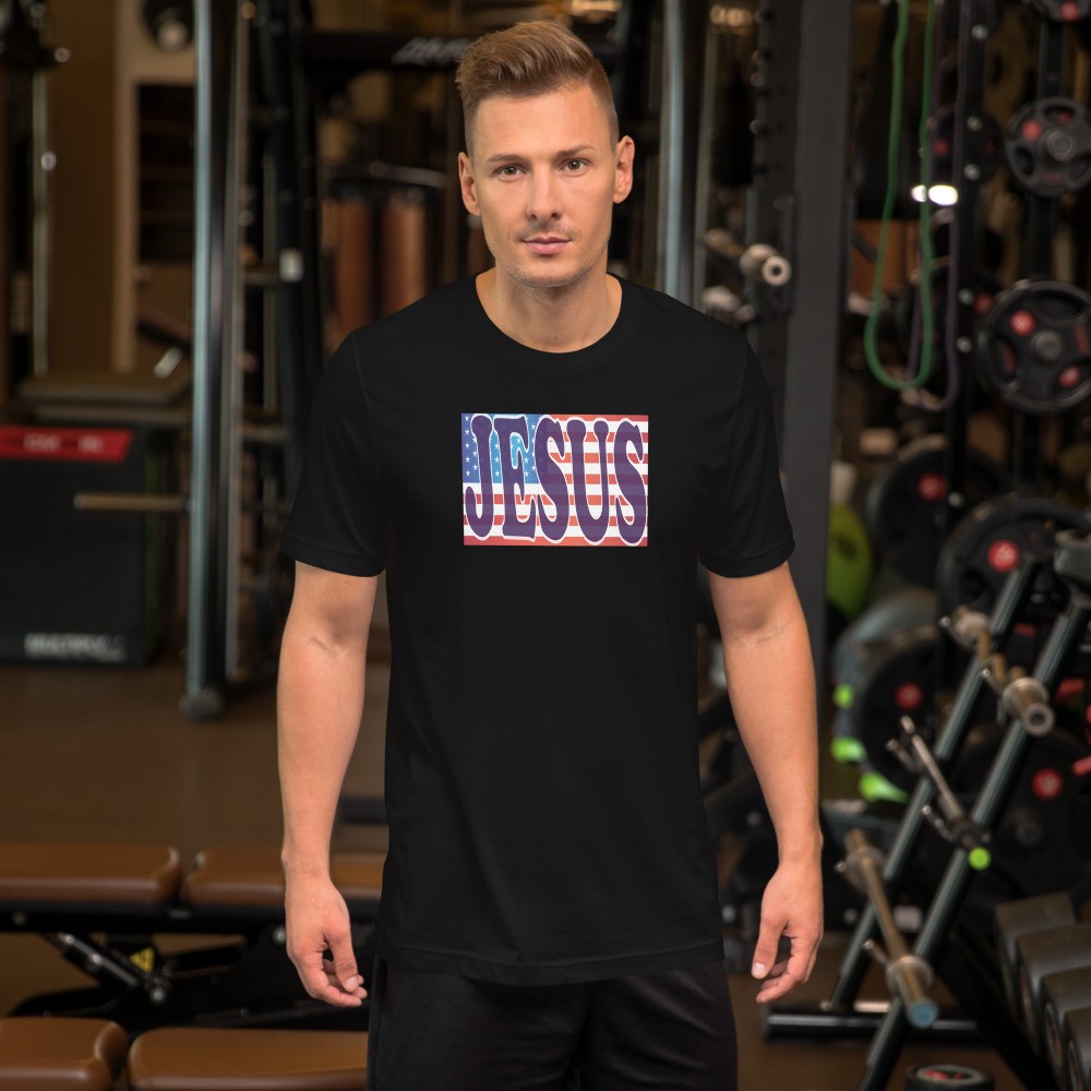 Jesus and The Flag - T-Shirt - For Him or For Her