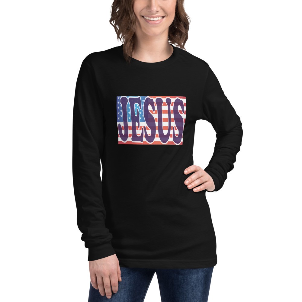 Jesus and The Flag - Long Sleeve Tee - For Him or For Her