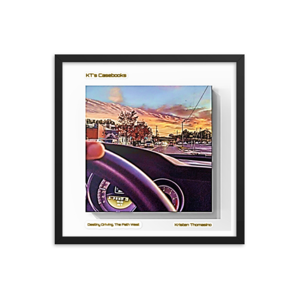 KTCB-DDRW-10 KT's Casebook, Destiny Driving, The Path West, KTCB-DDRW-10 Framed poster