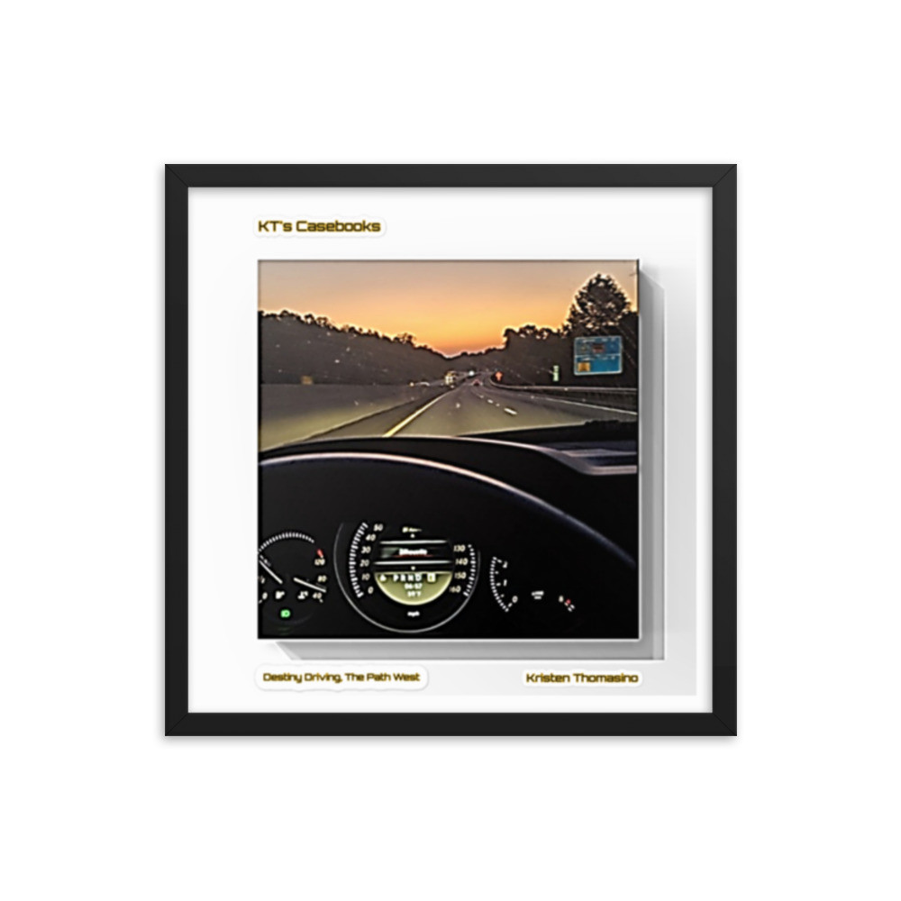 KTCB-DDRW-12 KT's Casebook, Destiny Driving, The Path West, KTCB-DDRW-12 Framed poster