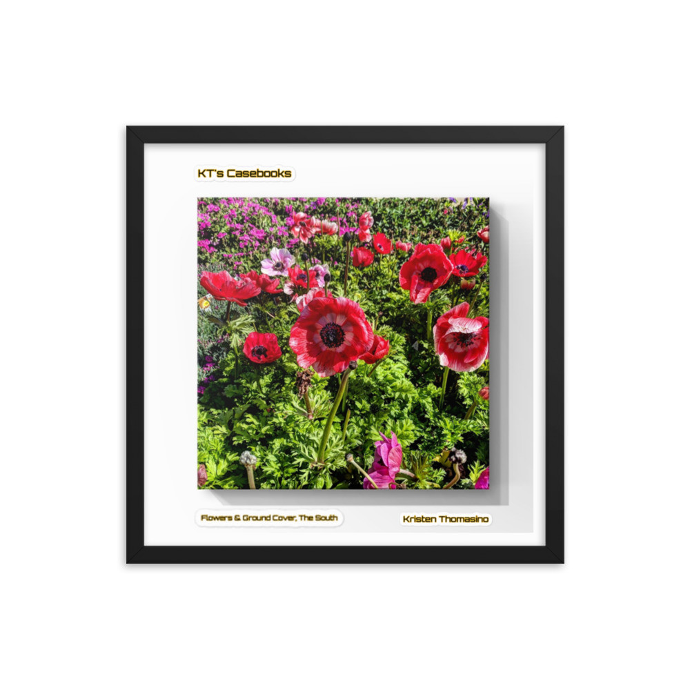 KTCB-GCF-5 KT's Casebook, Ground Cover and Flowers, KTCB-GCF-5 Framed poster
