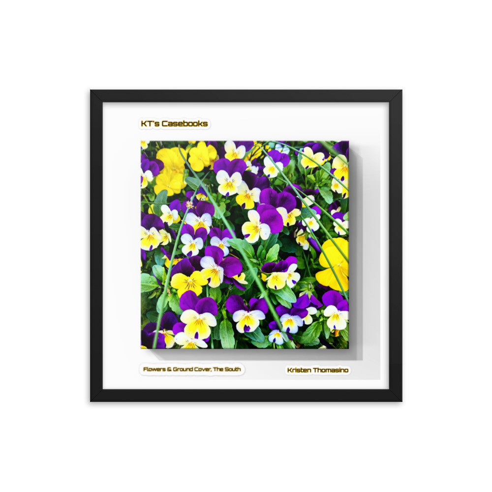 KTCB-GCF-24 KT's Casebook, Ground Cover and Flowers, KTCB-GCF-24 Framed poster