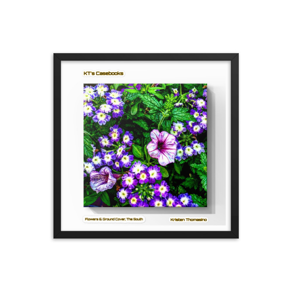 KTCB-GCF-80 KT's Casebook, Ground Cover and Flowers, KTCB-GCF-80 Framed poster