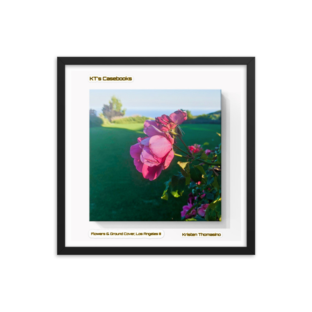 KTCB-GCLAIII-14 KT's Casebook, Ground Cover and Flowers, Los Angeles III, KTCB-GCLAIII-14 Framed poster