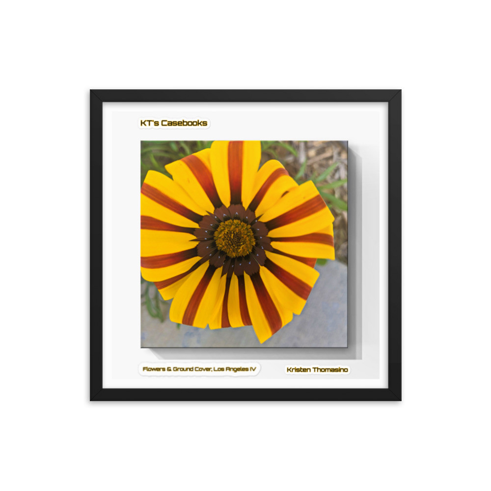 KTCB-GCLAIV-76 KT's Casebook, Ground Cover and Flowers, Los Angeles IV, KTCB-GCLAIV-76 Framed poster