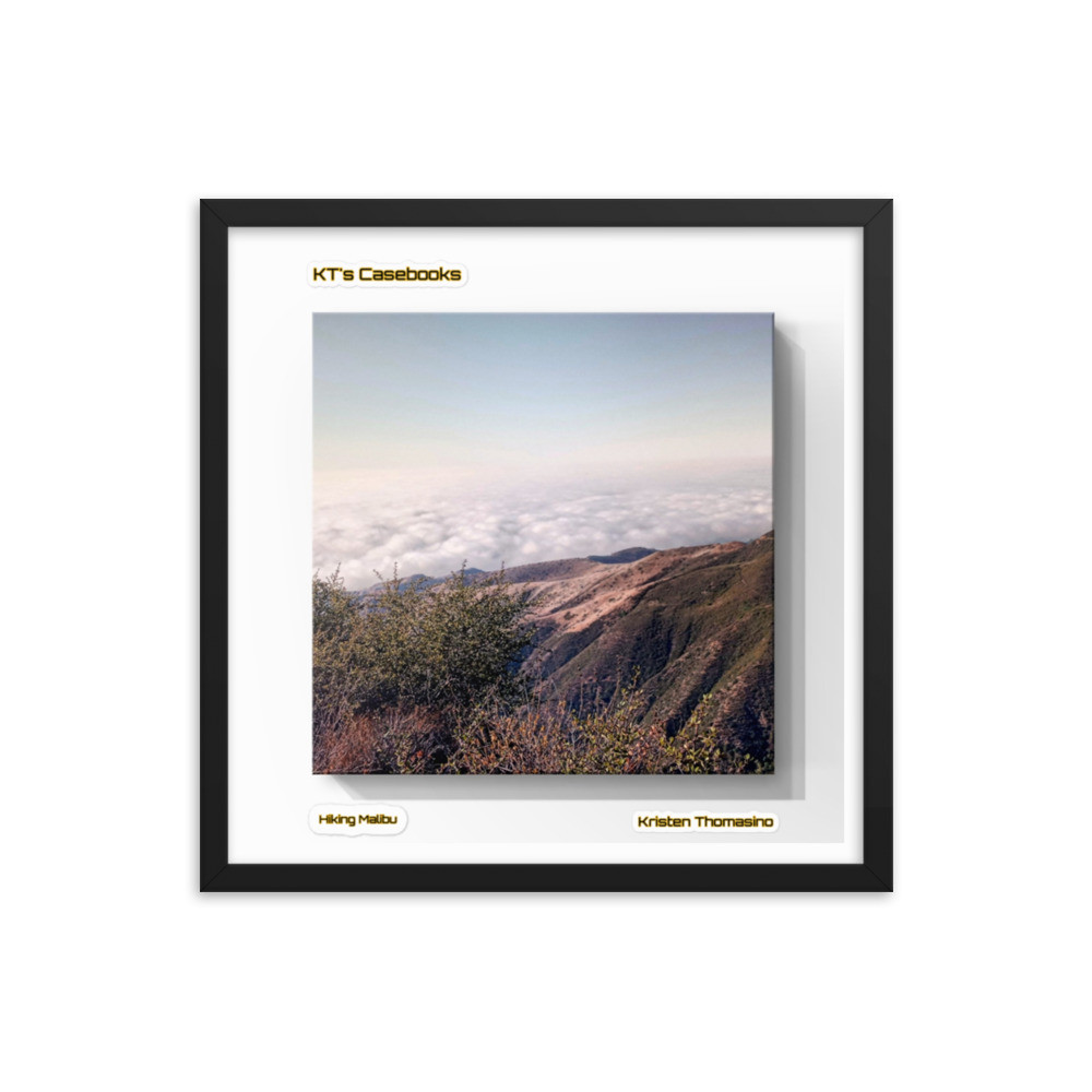 KTCB-HM-35 KT's Casebook, Hiking Malibu, KTCB-HM-35 Framed poster