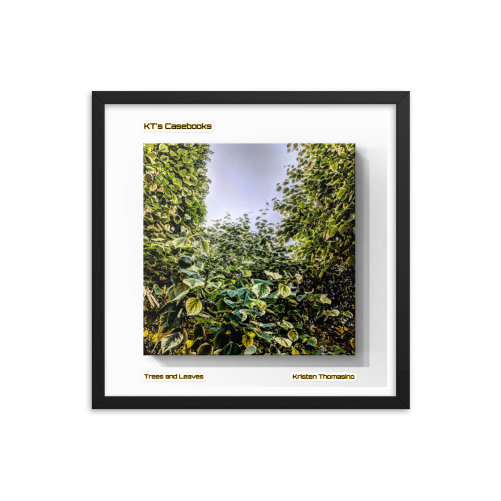 KTCB-TL-9 KT's Casebook, Trees and Leaves, KTCB-TL-9 Framed poster