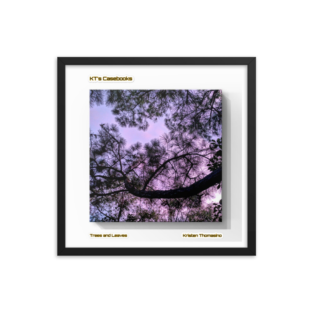 KTCB-TL-11: KT's Casebook, Trees and Leaves, KTCB-TL-11 Framed poster