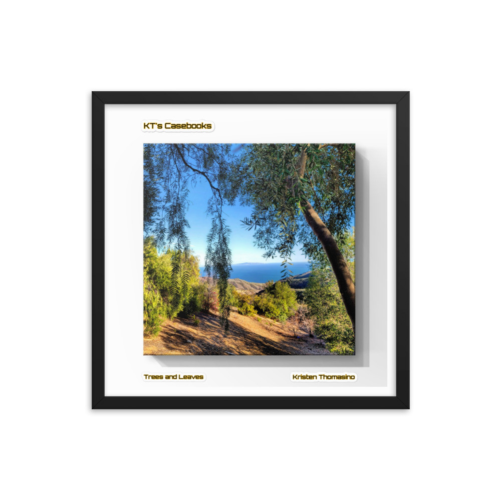 KTCB-TL-14: KT's Casebook, Trees and Leaves, KTCB-TL-14 Framed poster