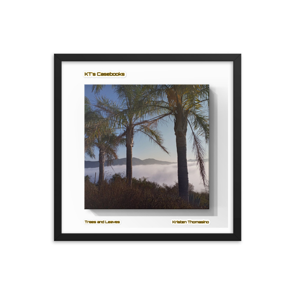 KTCB-TL-23: KT's Casebook, Trees and Leaves, KTCB-TL-23 Framed poster