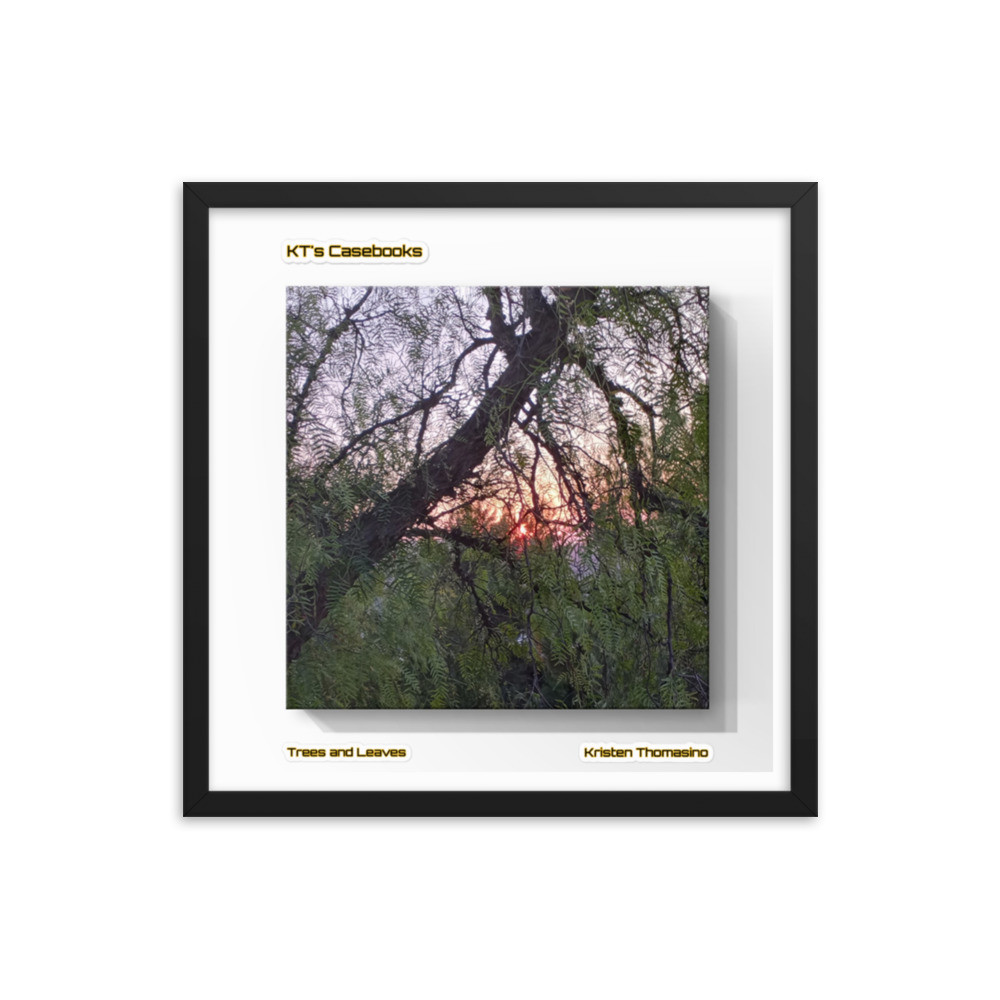 KTCB-TL-27: KT's Casebook, Trees and Leaves, KTCB-TL-27 Framed poster