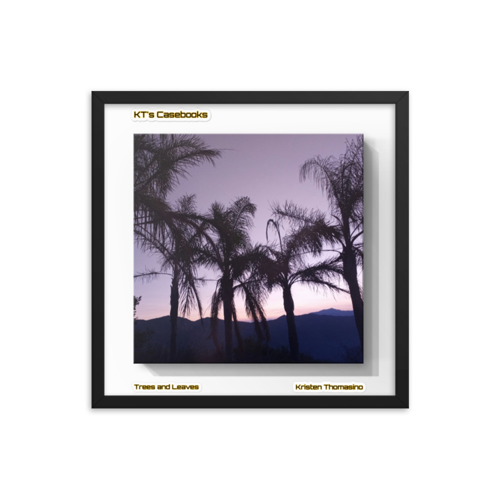 KTCB-TL-32: KT's Casebook, Trees and Leaves, KTCB-TL-32 Framed poster
