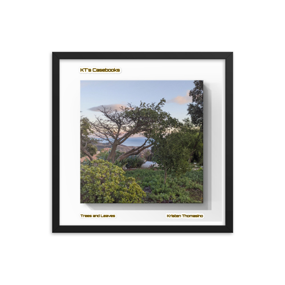 KTCB-TL-47: KT's Casebook, Trees and Leaves, KTCB-TL-47 Framed poster