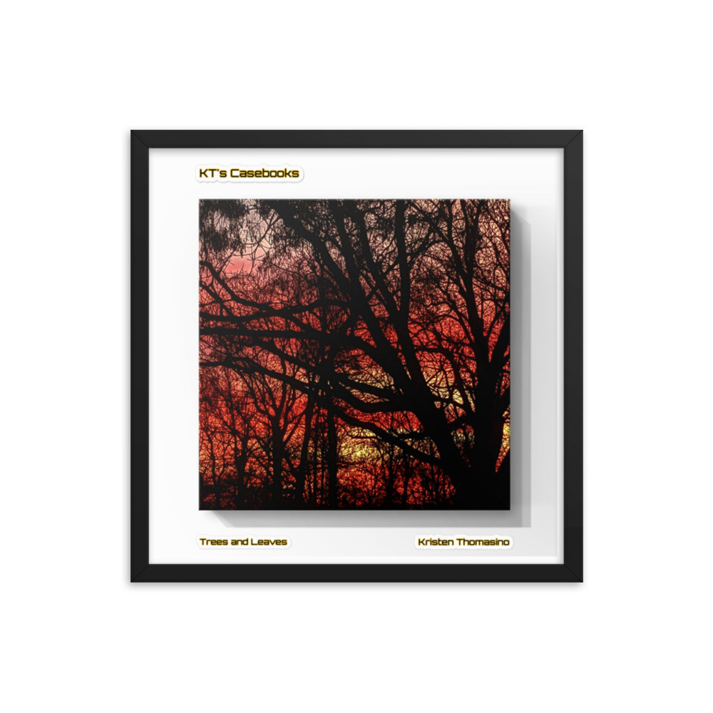 KTCB-TL-60: KT's Casebook, Trees and Leaves, KTCB-TL-60 Framed poster