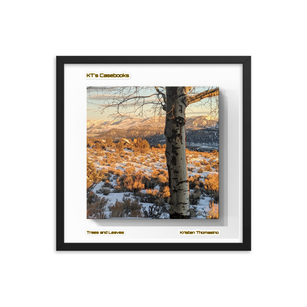 KTCB-TL-66: KT's Casebook, Trees and Leaves, KTCB-TL-66 Framed poster