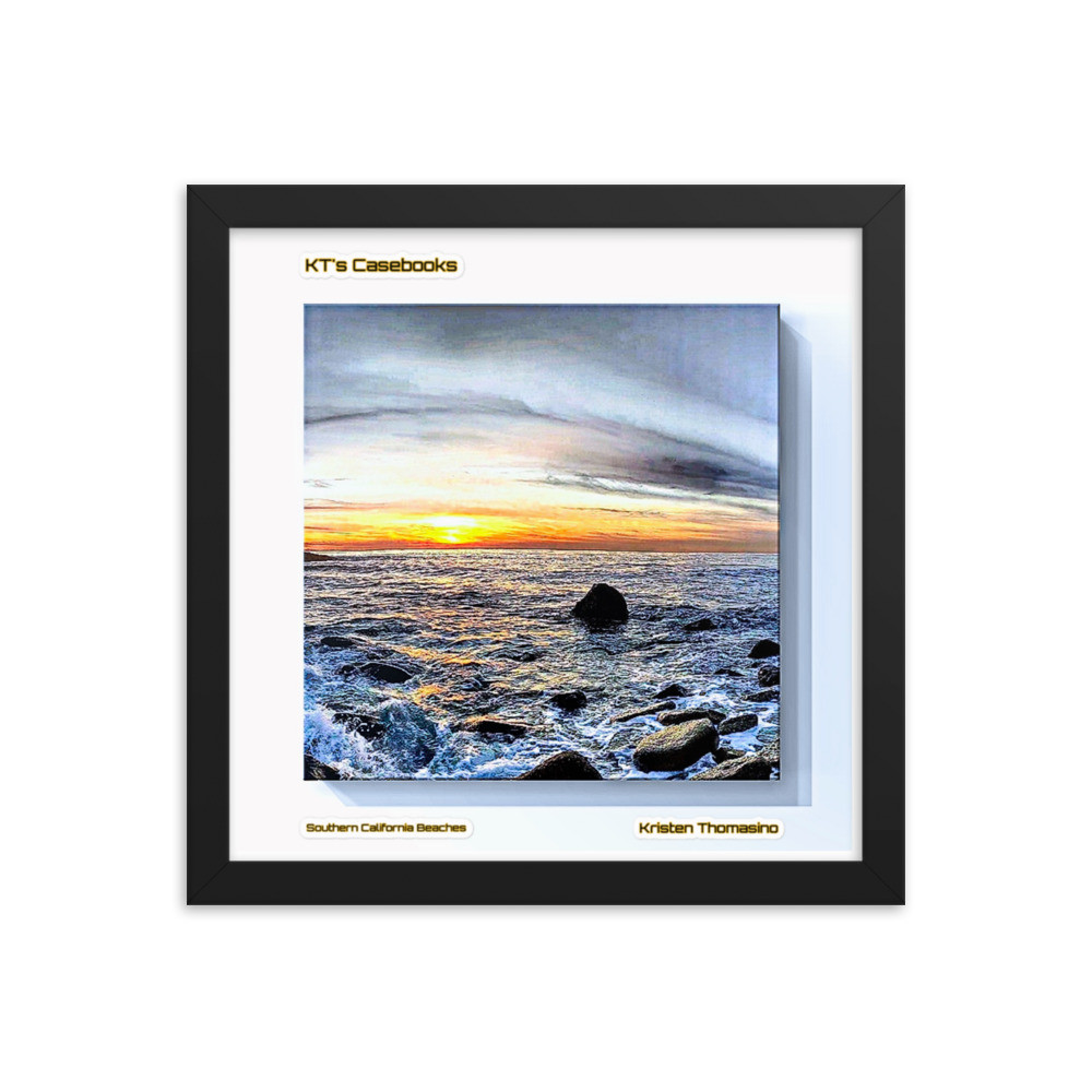 KTCB-CB-85: KT's Casebook, Southern California Beaches, KTCB-CB-85 Framed poster