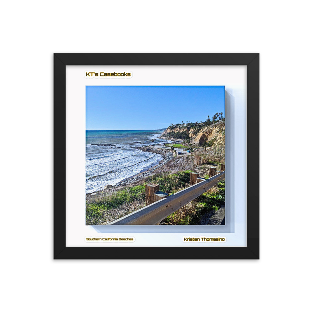 KTCB-CB-92: KT's Casebook, Southern California Beaches, KTCB-CB-92 Framed poster