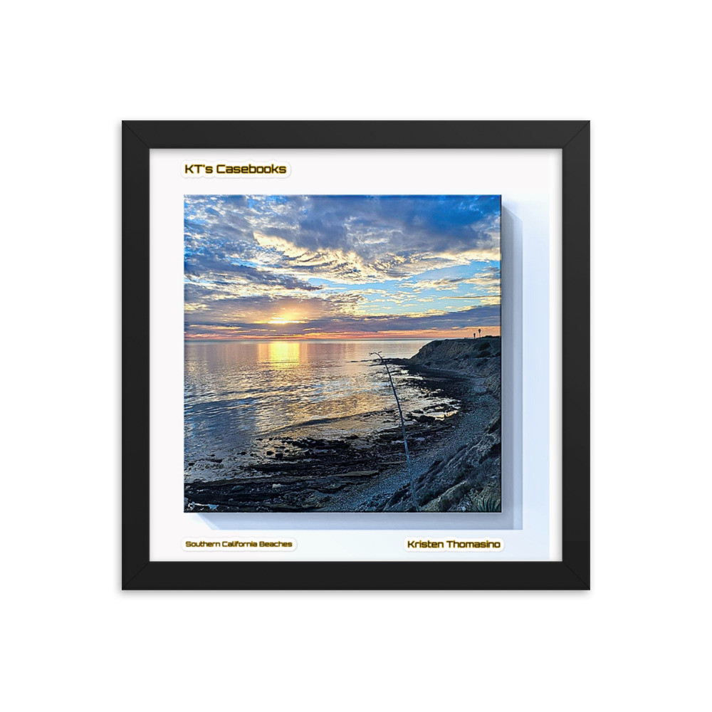 KTCB-CB-4: KT's Casebook, Southern California Beaches, KTCB-CB-4 Framed poster