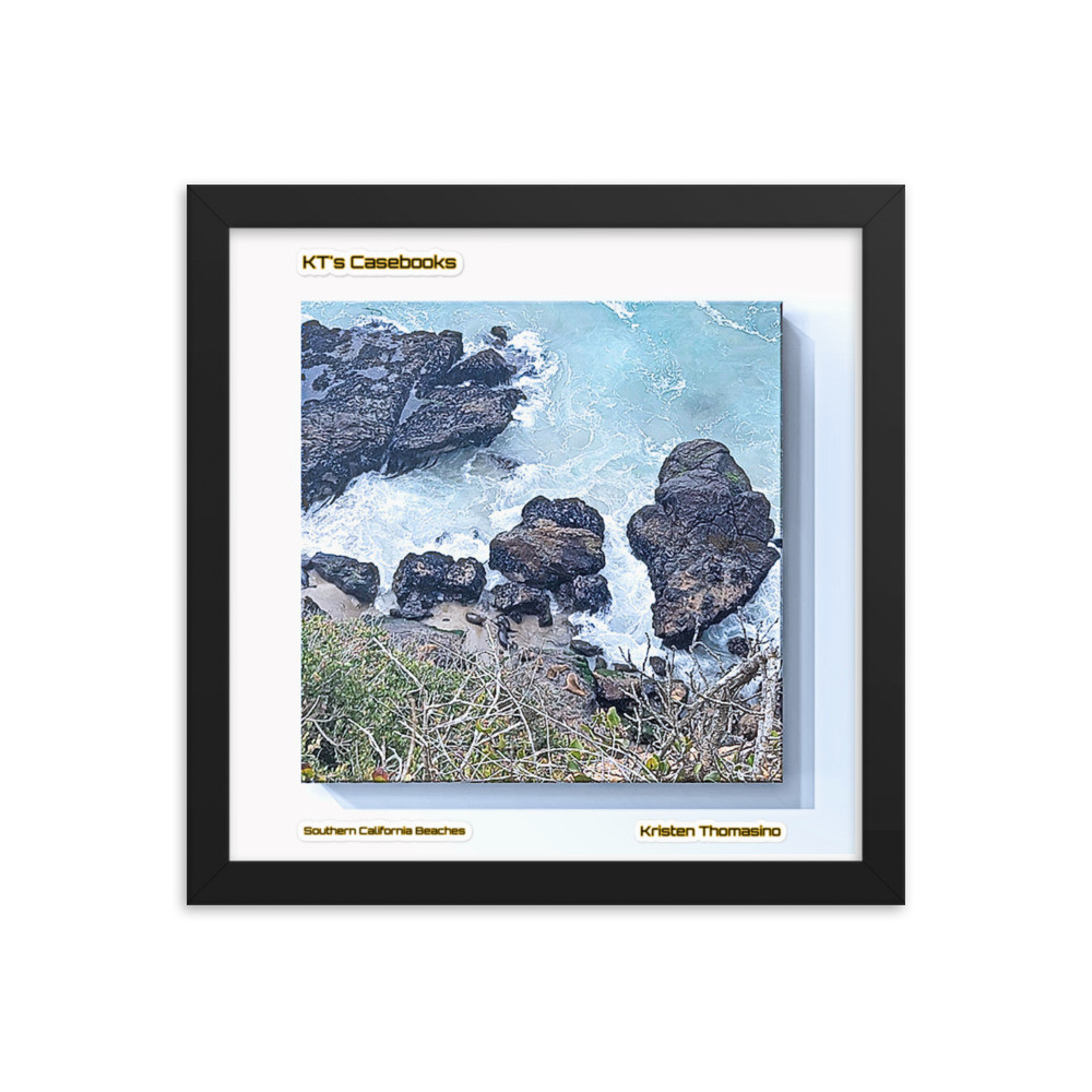 KTCB-CB-22: KT's Casebook, Southern California Beaches, KTCB-CB-22 Framed poster