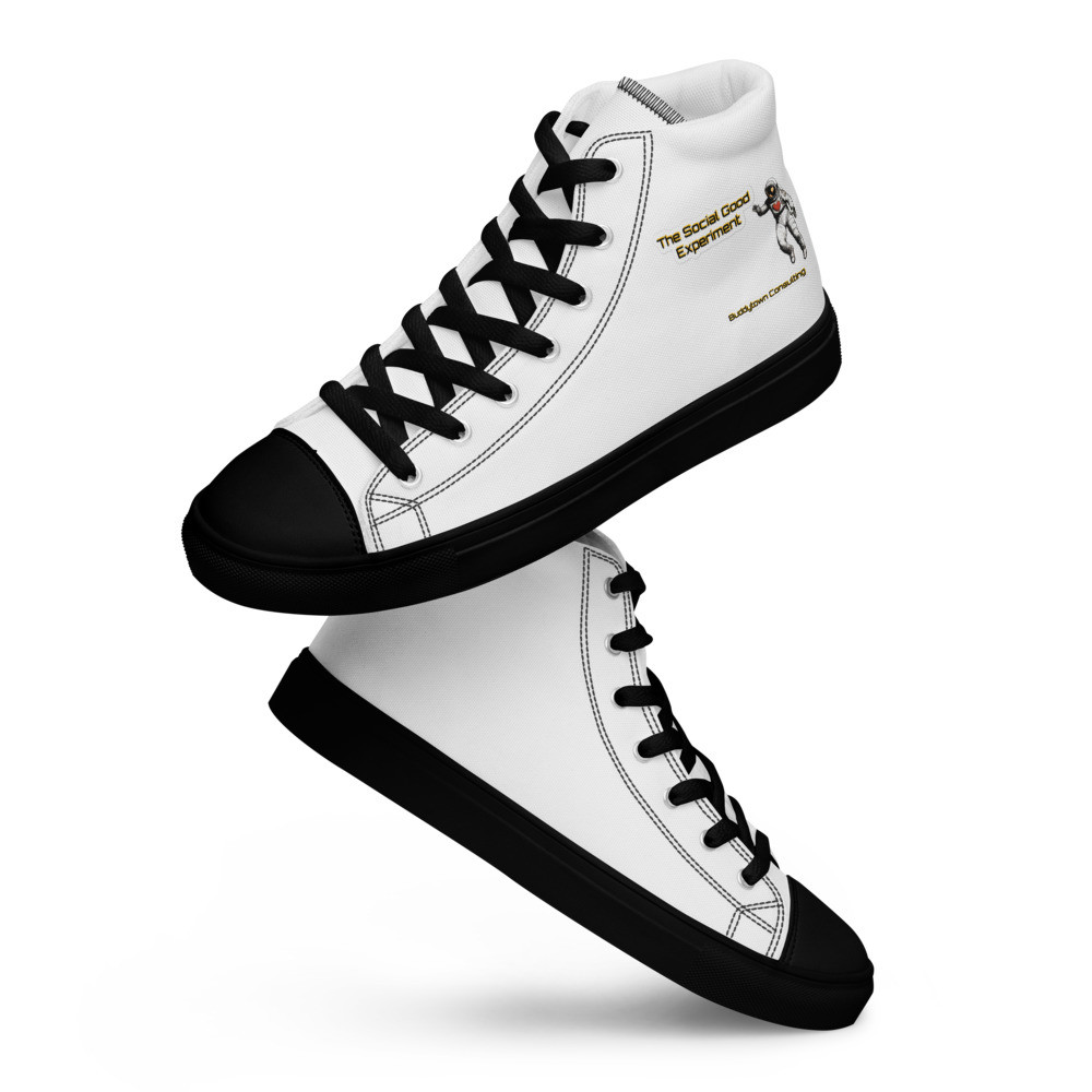 SGE - Men’s high top canvas shoes The Social Good Experiment