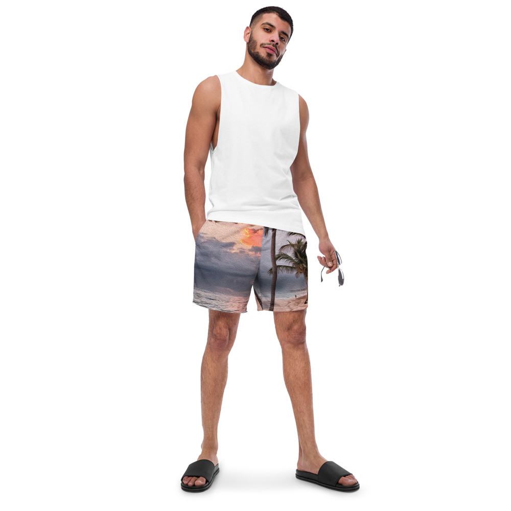 SUNSET - AOP RECYCLED SWIM TRUNKS