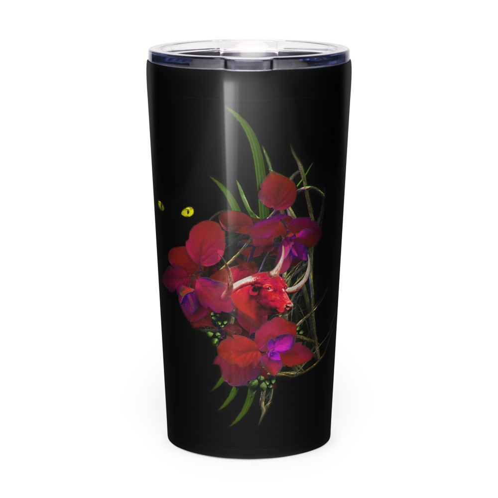 Tapered stainless steel tumbler