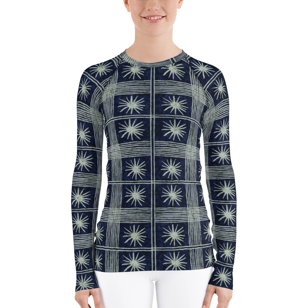 Women's Adire Rash Guard VII