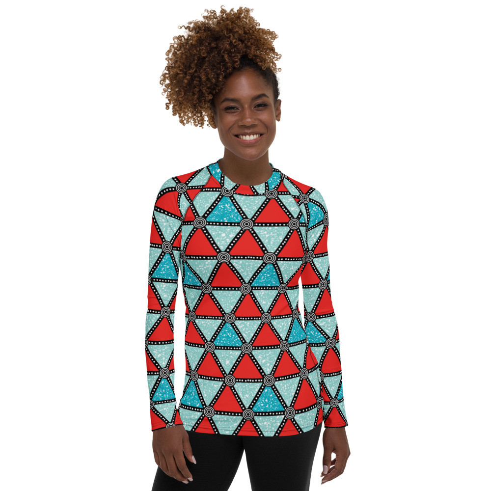 Women's Triangles Rash Guard