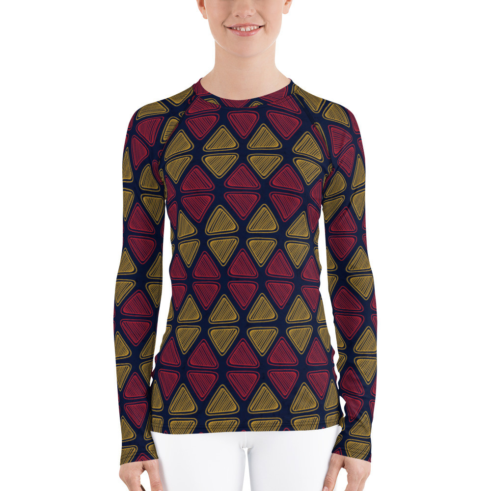 Women's Triangles II Rash Guard