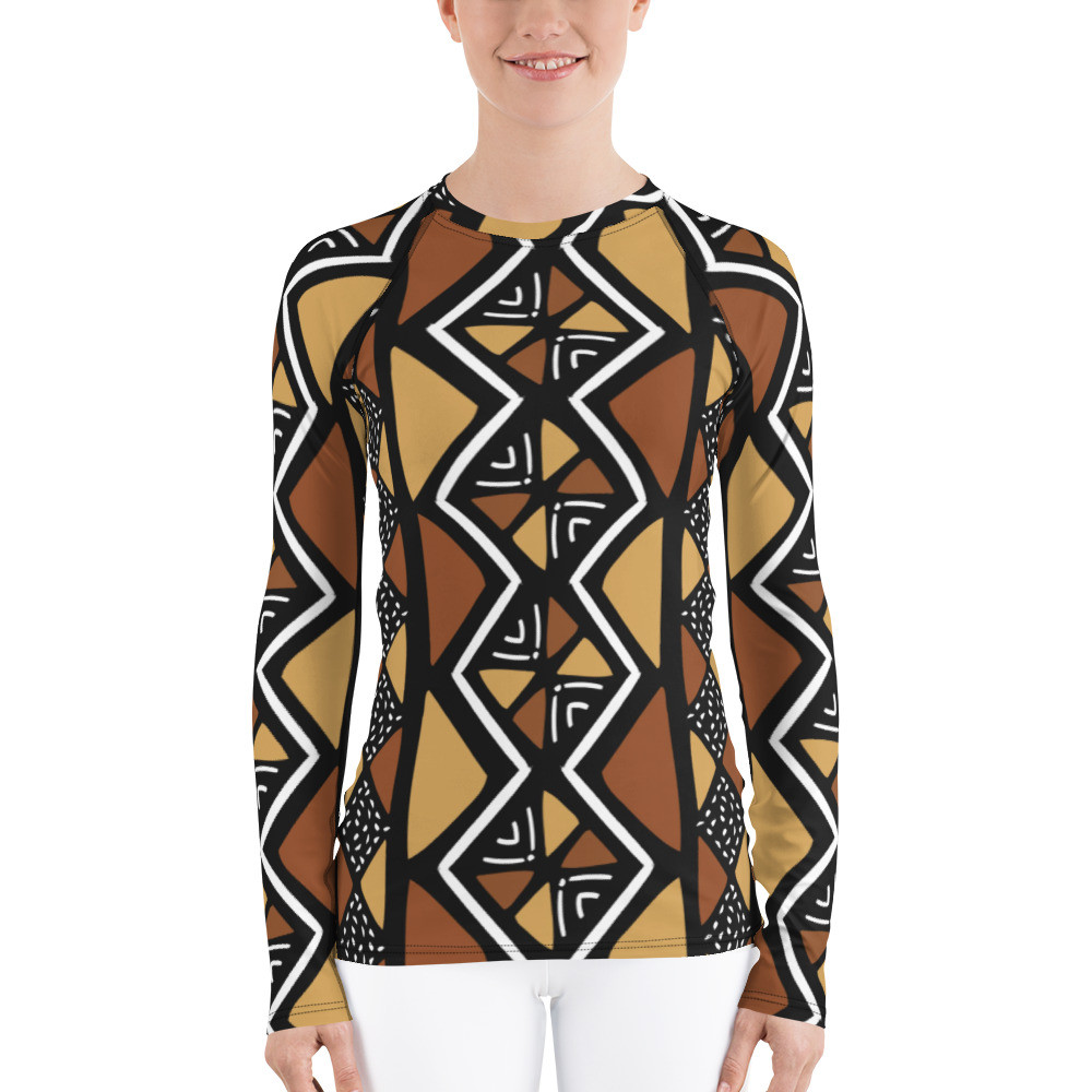 Women's Mud Cloth Inspired II Rash Guard