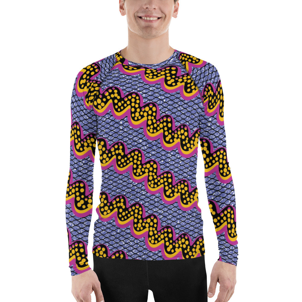 Men's Squiggly Drip Rash Guard