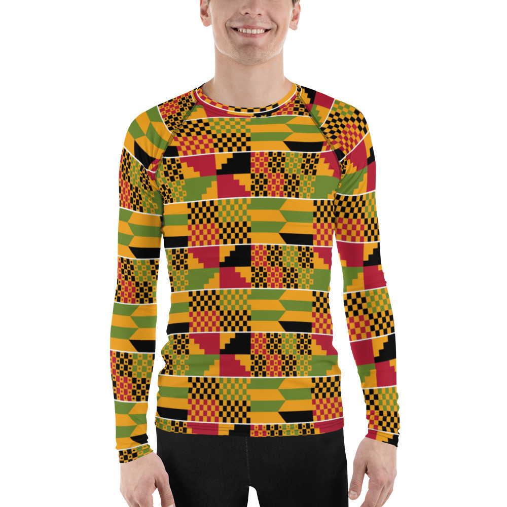 Men's Kente Rash Guard