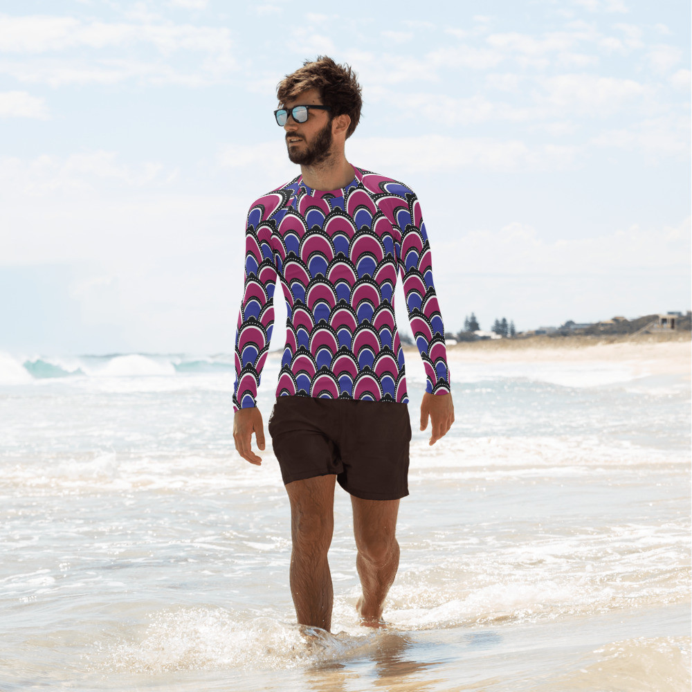 Men's Peacock Inspired Rash Guard